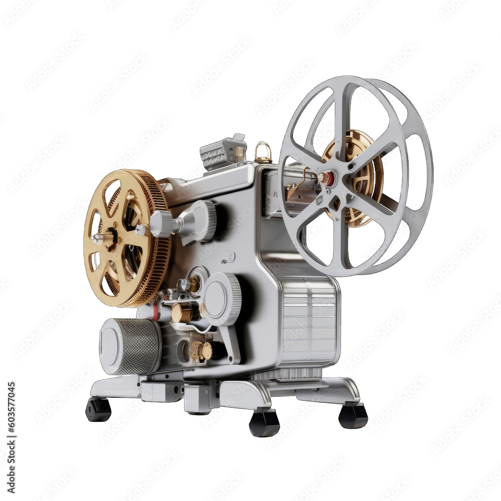 a cinema projector, movies