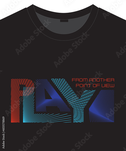 Unisex  trendy graphic pattern design for t shirt print