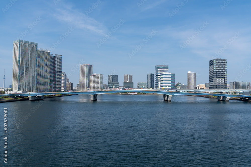 Obraz premium 東京 晴海運河の風景