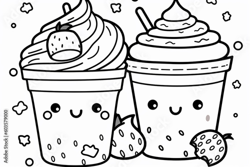 coloring illustration book for kids 