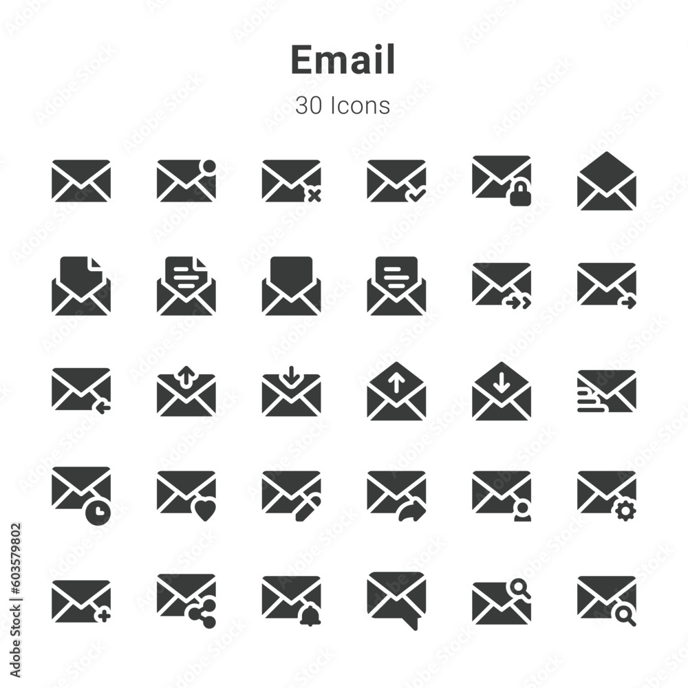 Email icons collection Email icons collection