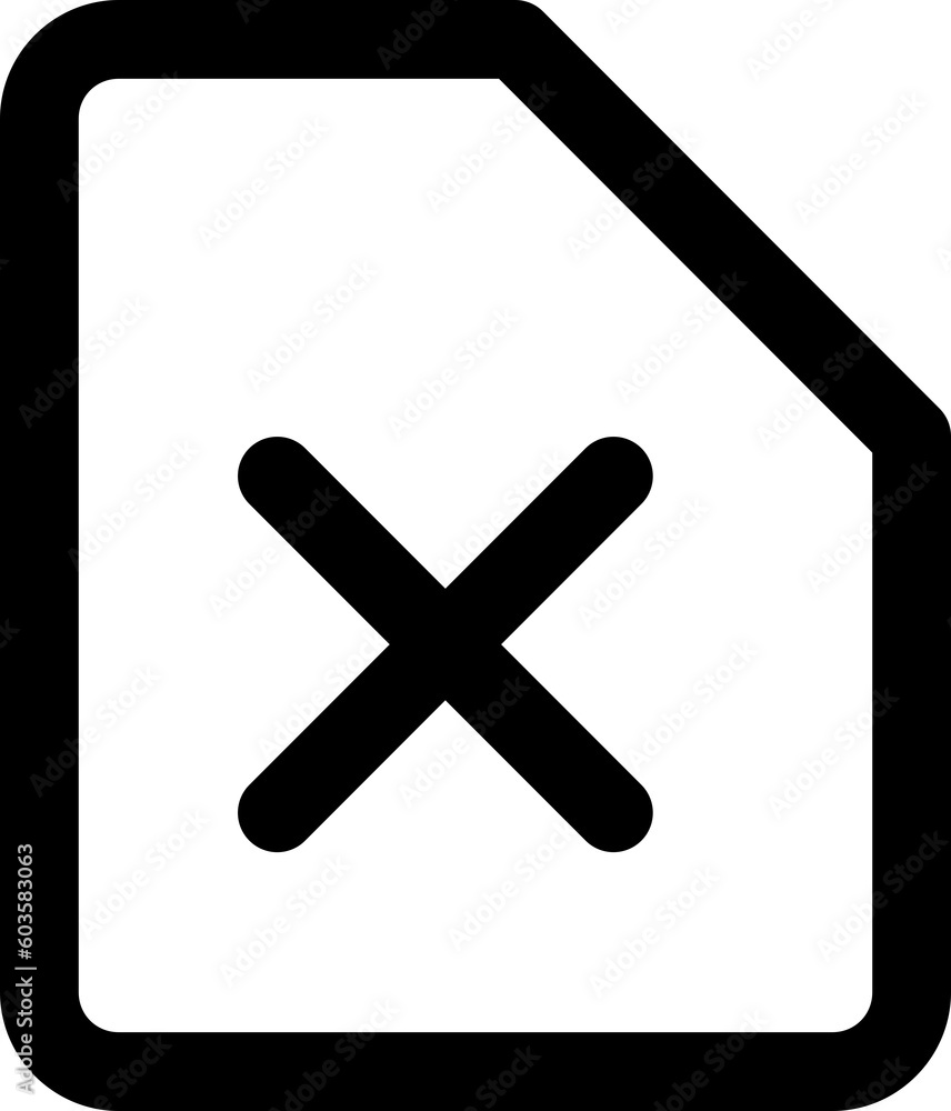 file delete simple icon illustration in line style and used for user interface, web, software and many more file delete simple icon illustration in line style and used for user interface, web, software and many more
