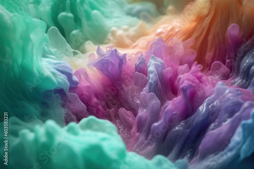 liquid paint close-up multicolored texture, ai tools generated image