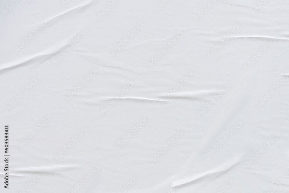 Wet White crinkled paper texture background Wet White crinkled paper texture background