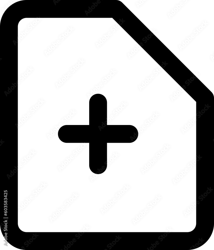 file add simple icon illustration in line style and used for user interface, web, software and many more file add simple icon illustration in line style and used for user interface, web, software and many more
