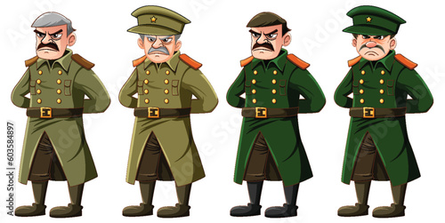 Serious Military Officer Character Collection