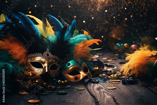 carnival mask on the background