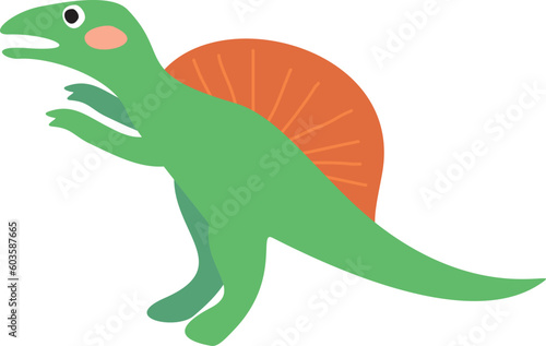 Cute Green Spinosaurus