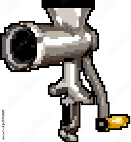 food meat grinder game pixel art retro vector. bit food meat grinder. old vintage illustration