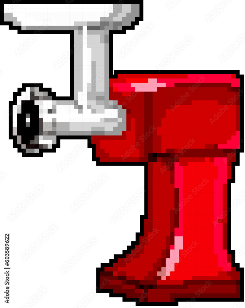 raw meat grinder game pixel art retro vector. bit raw meat grinder. old vintage illustration raw meat grinder game pixel art retro vector. bit raw meat grinder. old vintage illustration