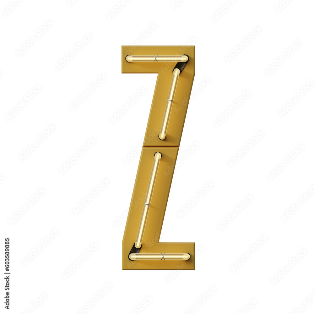 Condensed Neon 3D Alphabet or PNG Letters Condensed Neon 3D Alphabet or PNG Letters