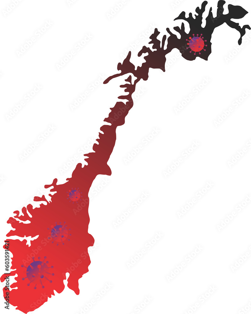 Obraz premium Omicron pandemic to Norway 2023051628