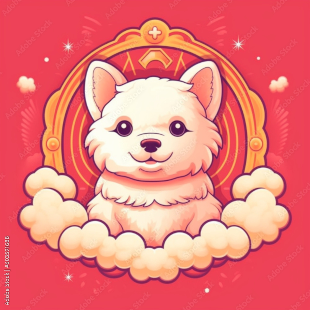 Cartoon Zodiac Dog Cartoon Zodiac Dog
