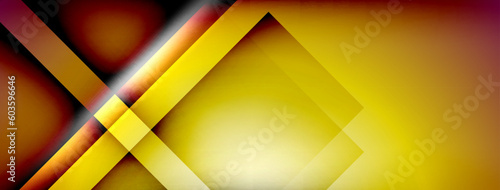 Light and shadow squares and lines abstract background