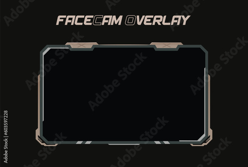 Rustic and old looking metallic facecam overlay frame for streaming platforms for gamers all over the world. Can be used by players with vintage themed games or who like tough look as their cam border