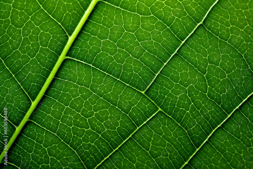 close up of green leaf texture abstract Generative AI close up of green leaf texture abstract Generative AI