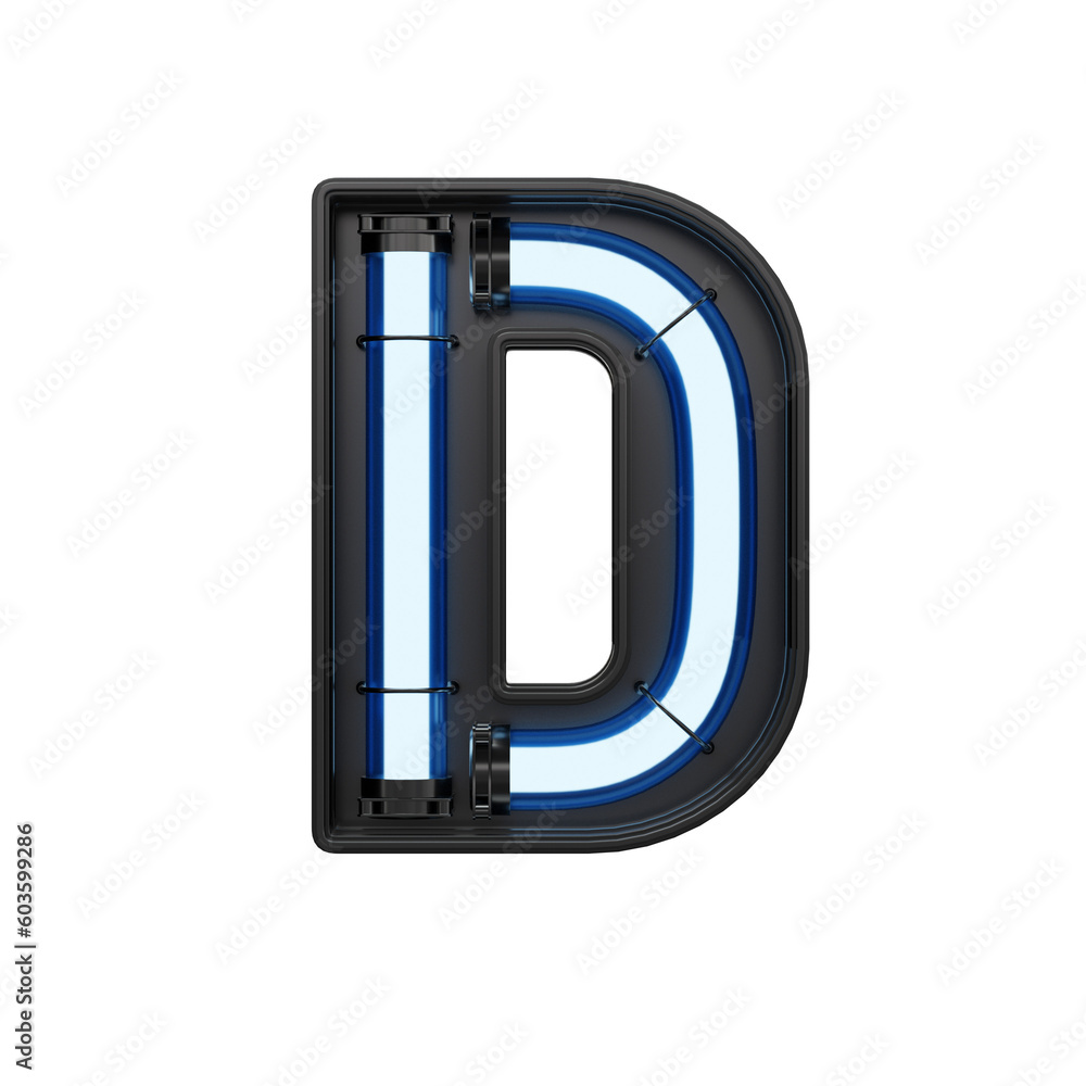 Futuristic Neon 3D Alphabet or PNG Letters Futuristic Neon 3D Alphabet or PNG Letters