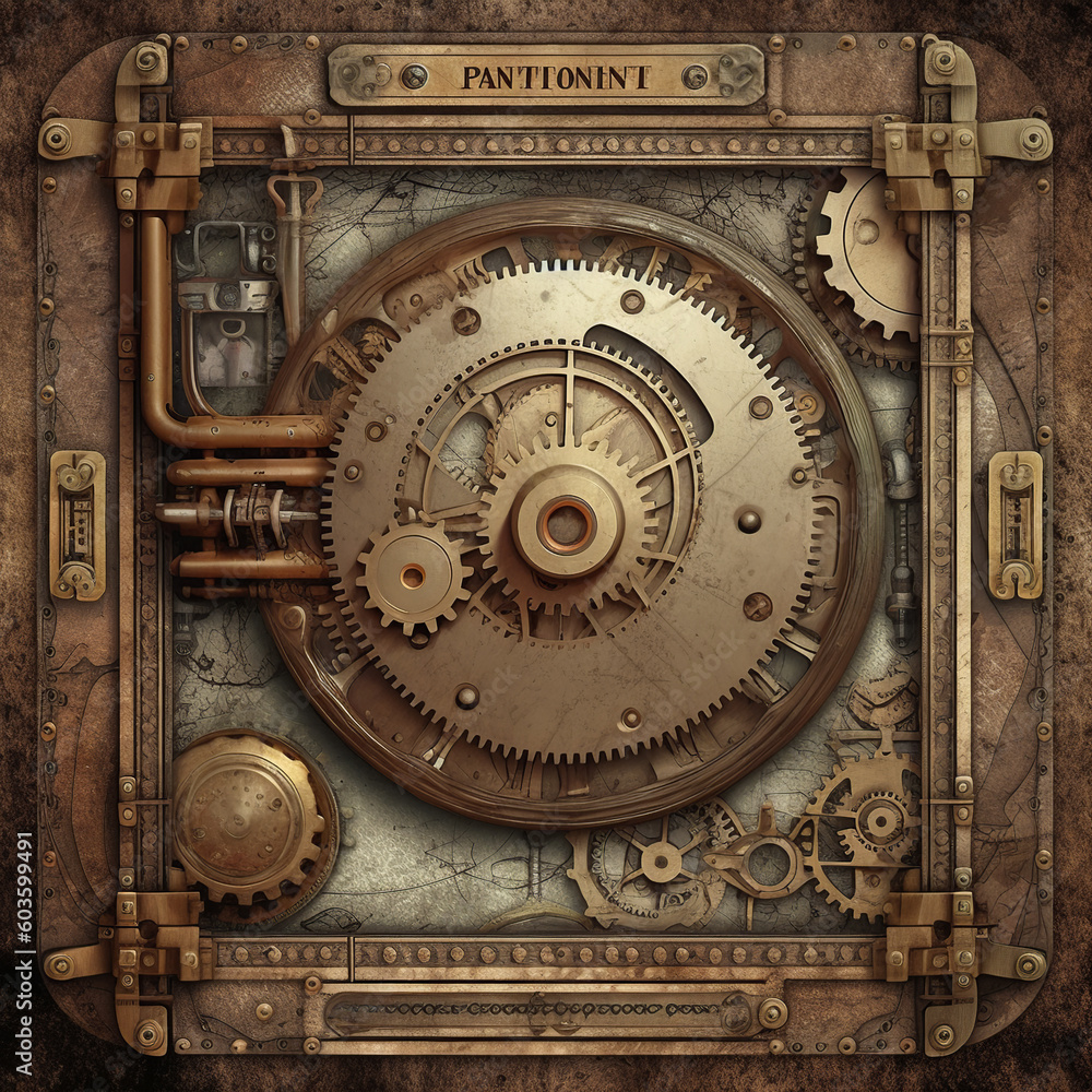 antique clock mechanism, generative, ai, clock background antique clock mechanism, generative, ai, clock background
