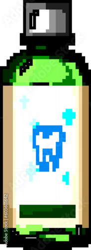 care mouthwash game pixel art retro vector. bit care mouthwash. old vintage illustration