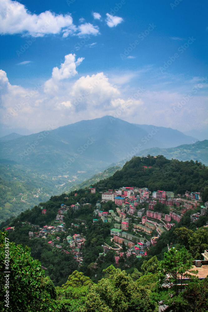 Gangtok, view from mountaintop