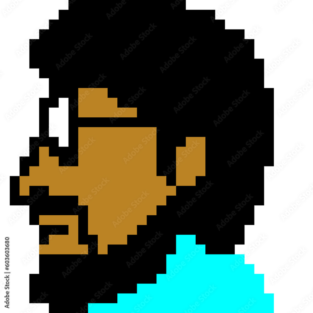Obraz premium pixel illustration