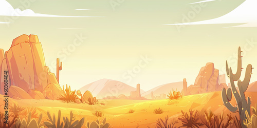 anime cartoon style desert sand background banner  generated ai  generated  ai