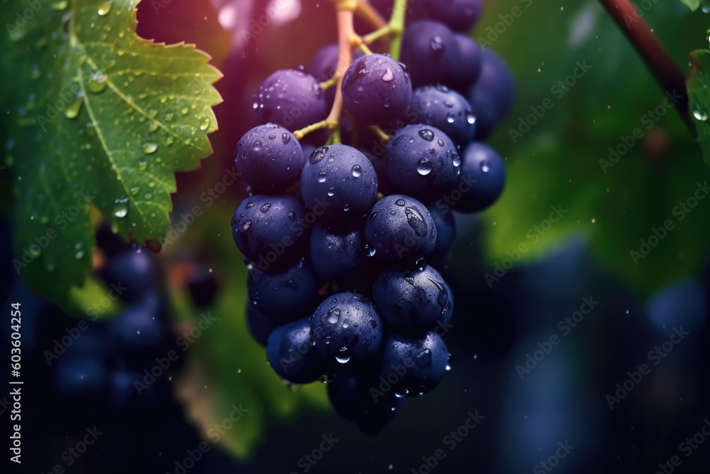 grapes on vine grapes on vine