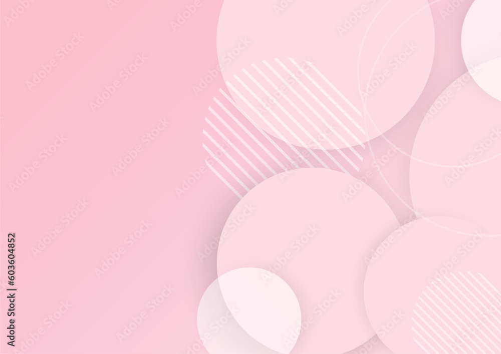 ピンクの円形ポップ背景