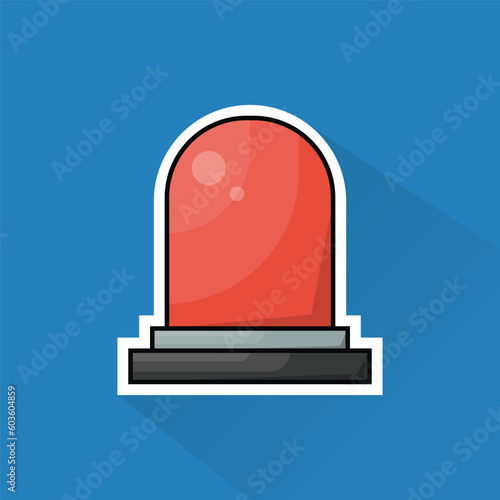 Illustration Vector of Siren in Flat Design