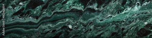 Marble Surface Texture Background Deep Green Marble With Lighter Green And White. Generative AI
