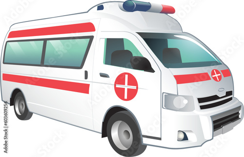 illustration of ambulance car
