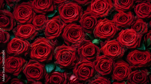 pile of red roses wedding background  red roses textured generative ai