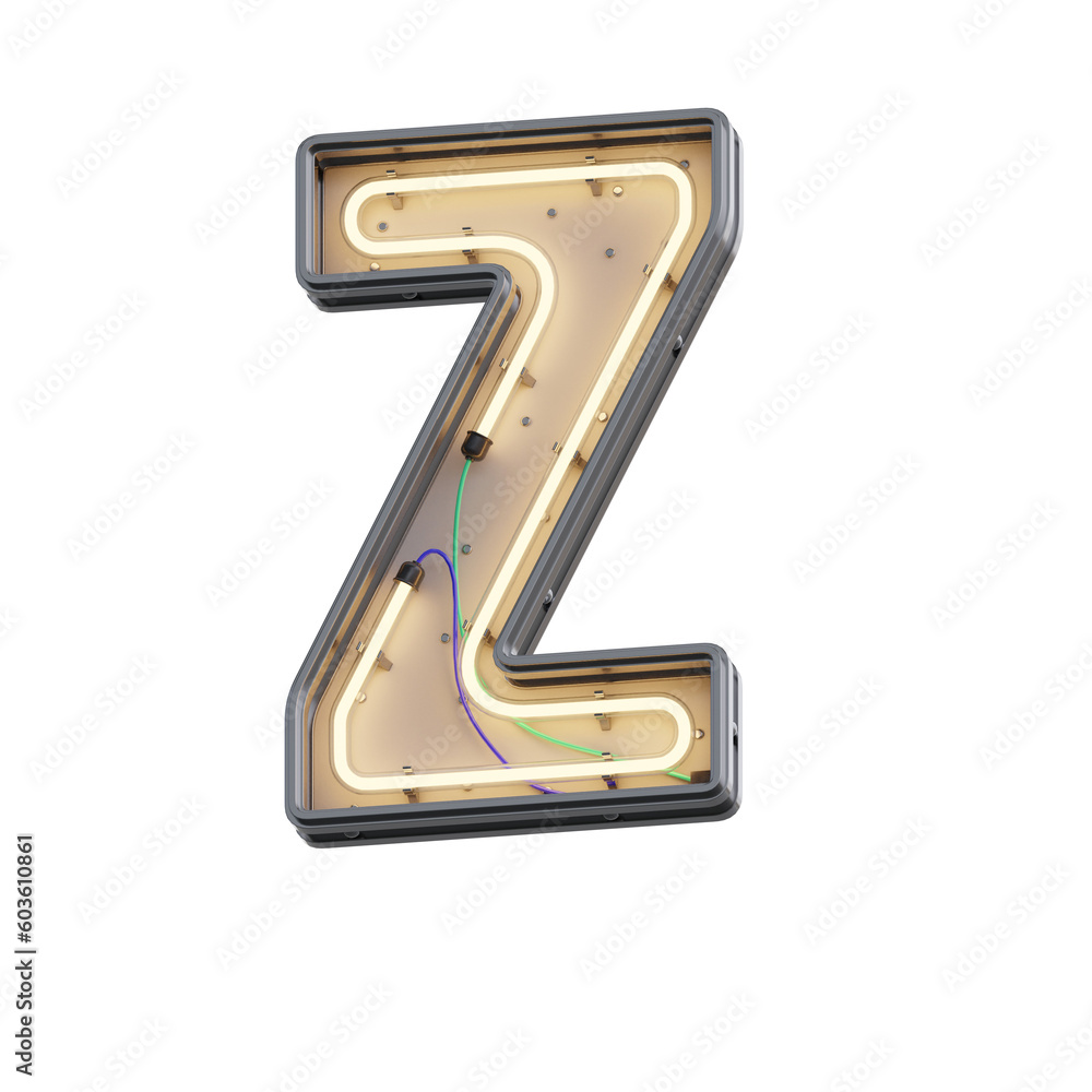 Futuristic Neon 3D Alphabet or PNG Letters Futuristic Neon 3D Alphabet or PNG Letters