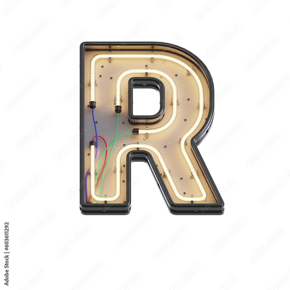 Futuristic Neon 3D Alphabet or PNG Letters Futuristic Neon 3D Alphabet or PNG Letters
