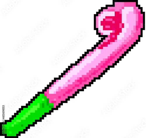 noisemaker party whistle game pixel art retro vector. bit noisemaker party whistle. old vintage illustration