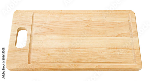 wooden board isolated on white background