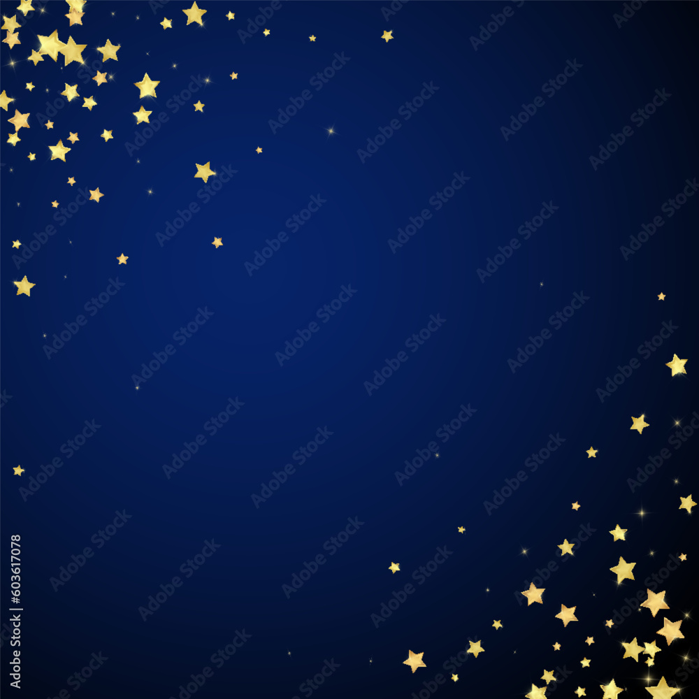 Magic stars vector overlay. Gold stars scattered Magic stars vector overlay. Gold stars scattered