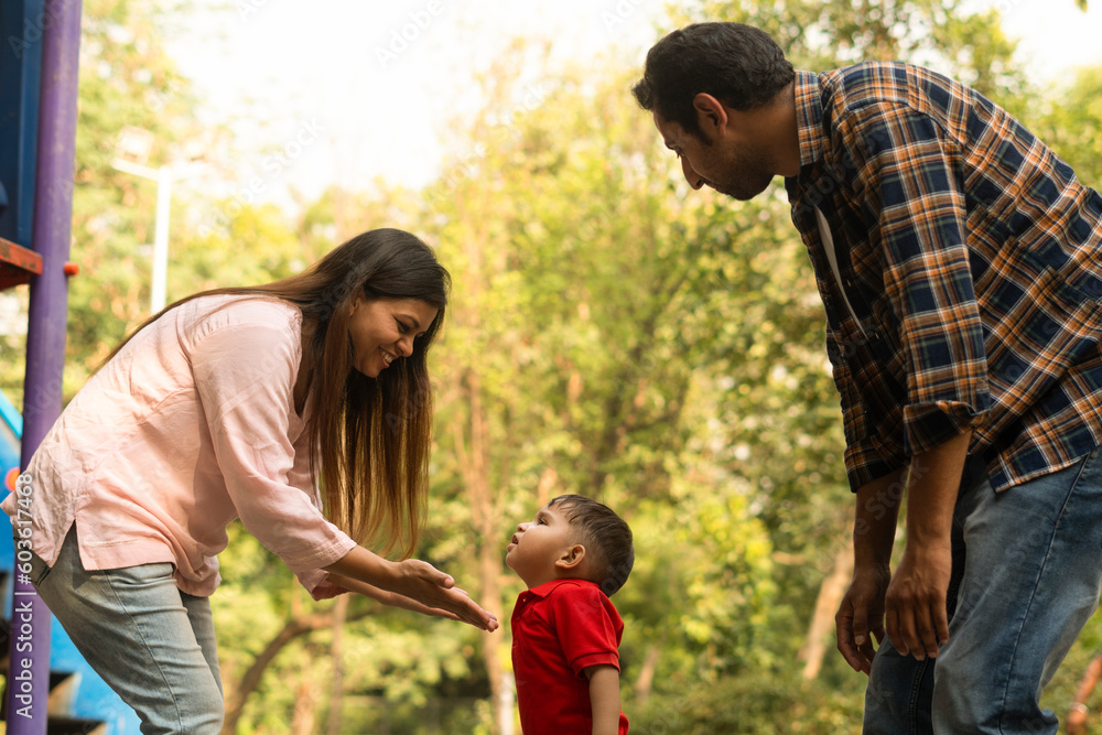 Indian Family in the park 