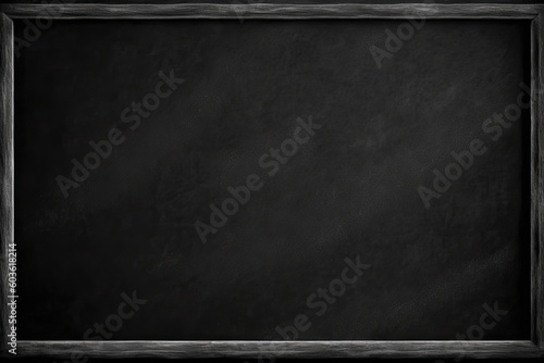 Framed black chalkboard. Generative AI