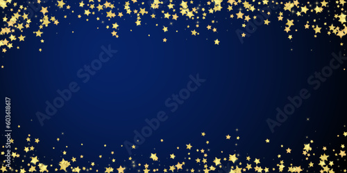 Magic stars vector overlay.  Gold stars scattered