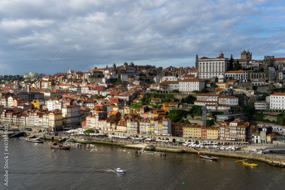 View of Porto city with Douro river