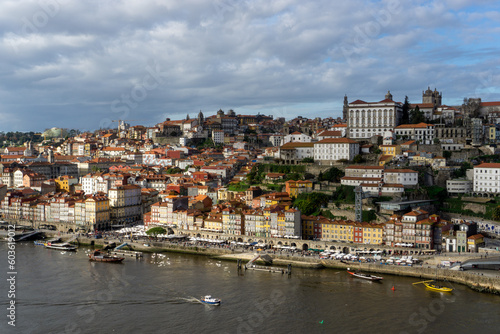 View of Porto city with Douro river