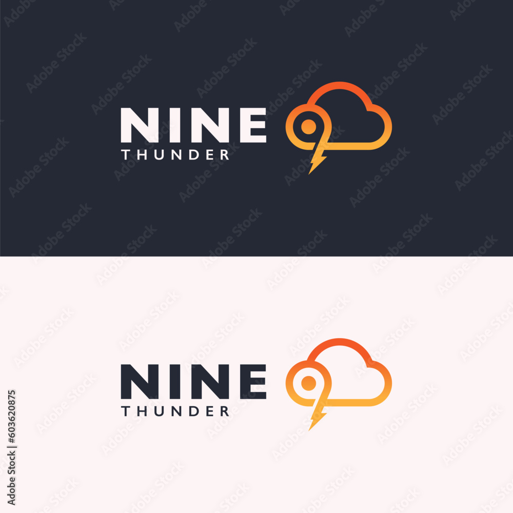 Cloud iconic logo template for tech startup company Cloud iconic logo template for tech startup company