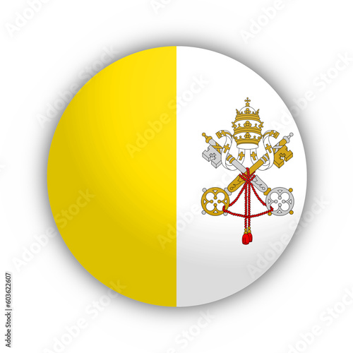 Flaga Watykanu Przycisk