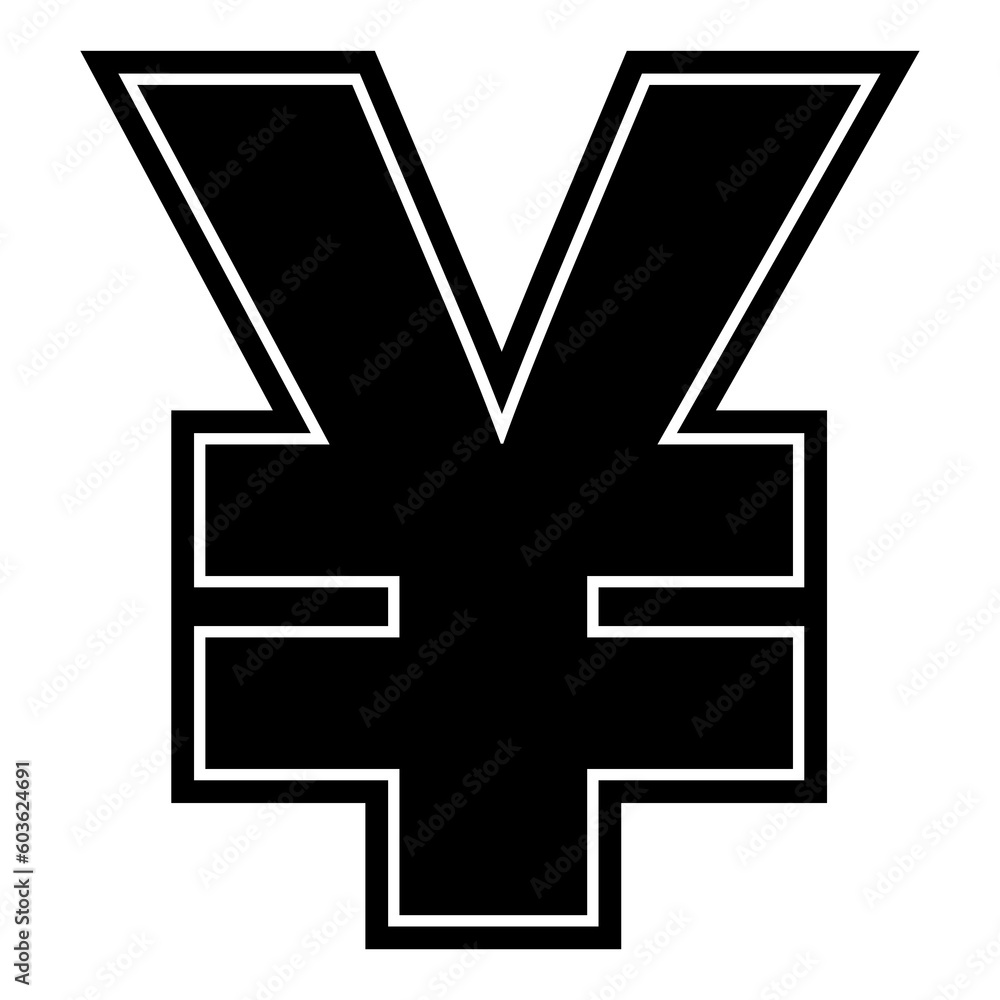 Obraz premium coin Yen, Yen money ,Yen financial growth, Yen currency, money bag, financial wealth concept illustration