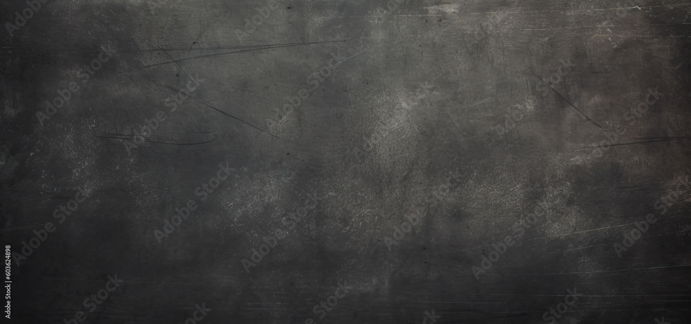 Empty black chalkboard. Generative AI