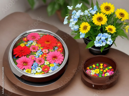 flowers in a pot