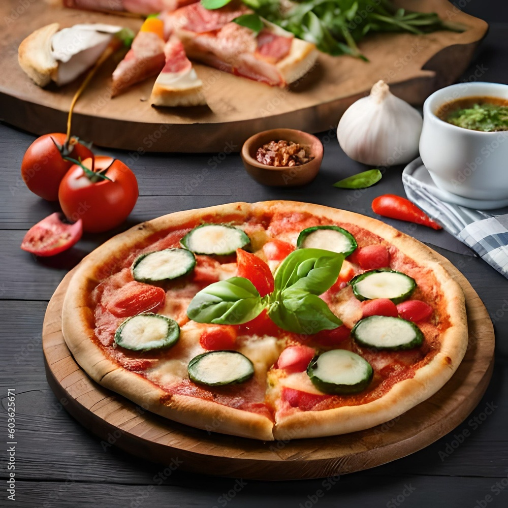 pizza, food, fajita, italian, background, picture.