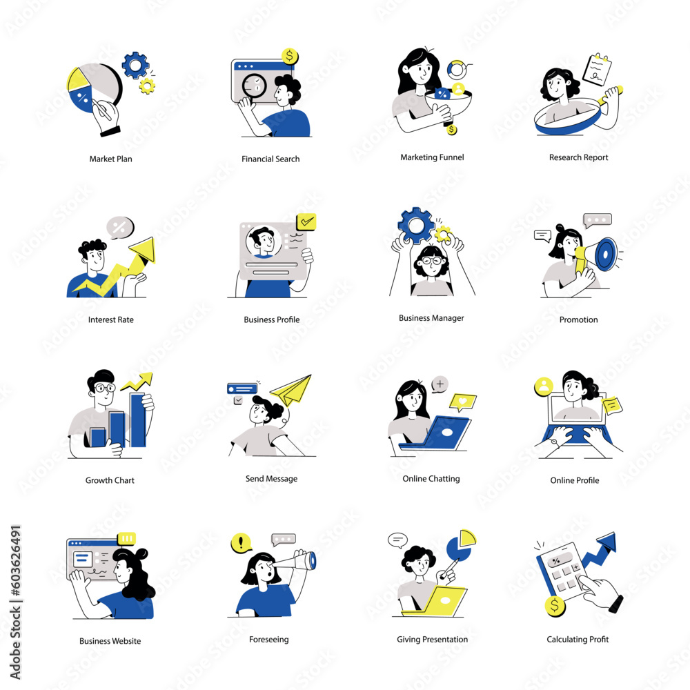 Collection of Marketing Strategies Flat Illustrations
Collection of Marketing Strategies Flat Illustrations