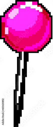 attach push pin game pixel art retro vector. bit attach push pin. old vintage illustration